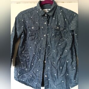 Old Navy Denim Snowflake shirt
